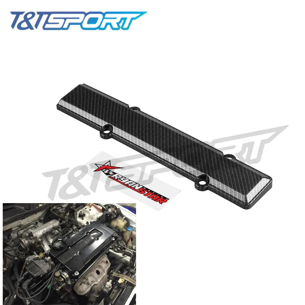 

RYANSTAR RACING high quality Ryanstar 1pcs ABS carbon fiber Spark Plug Cover B-Serie For Honda Civic B16 B18
