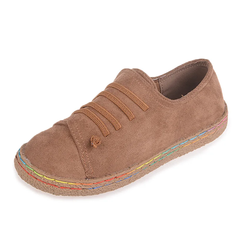 Unique Women Sneakers Casual Flat Shoes ladies Lace Up Decoration Thicken shoes Round Toe Anti Slip tenis feminino