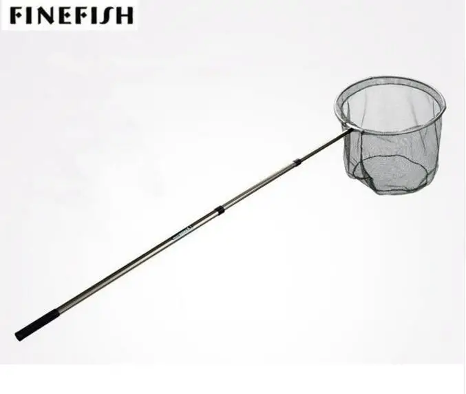 

Finefish 200cm 240cm 285cm Folding Fishing Net Retractable Telescoping Aluminum Alloy Pole Hand Large Folding Landing Net