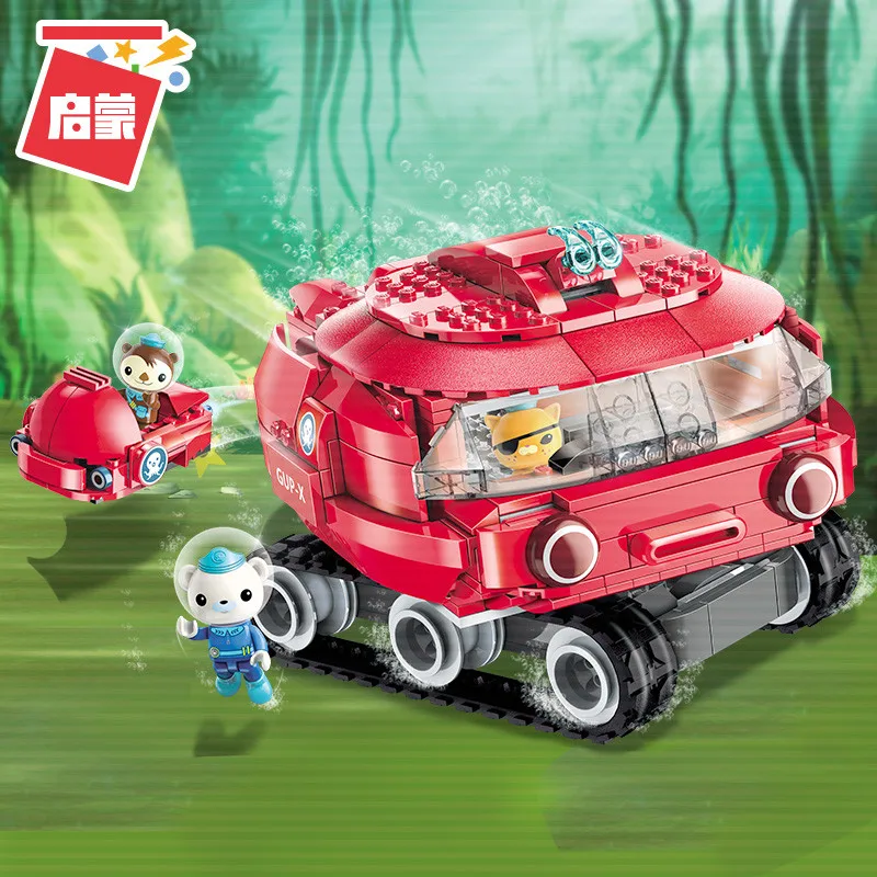 Octonauts строительный блок октопод Gup подводная лодка октябрь-Pod с GUP-C GUP-E GUP-D GUP-K GUP-I в стиле лего кирпичные игрушки Детский подарок