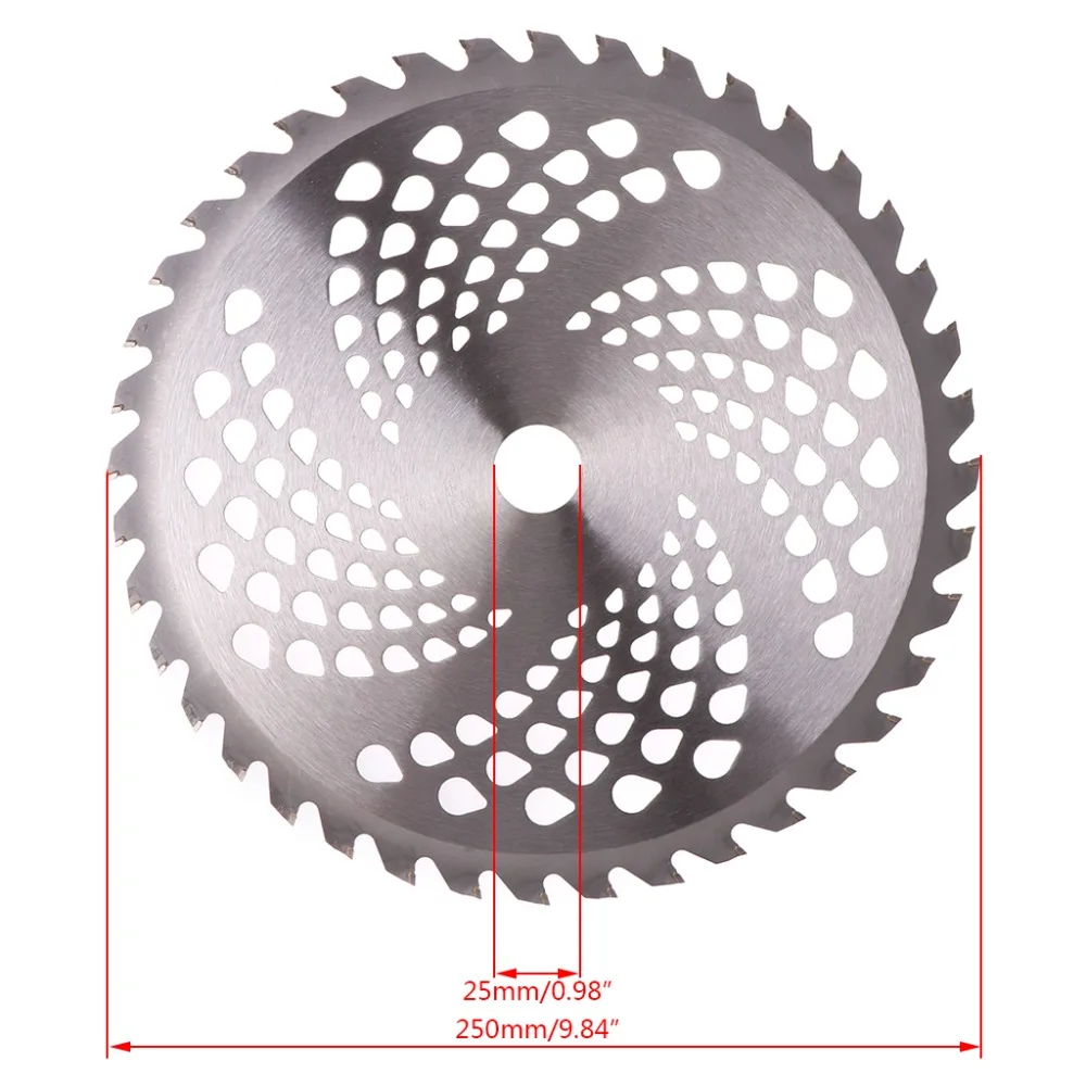 10 дюймов 40 т зубы карбида наконечник лезвия Универсальный газонокосилка мотокусторез триммер для травяных Пожирателей аксессуары