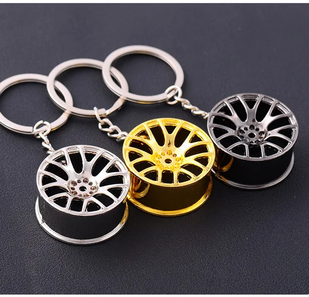 

by DHL or Fedex 200pcs Car Keychain Wheel Tire Styling Creative Mini Car Key Ring Auto Car Key Chain Key ring