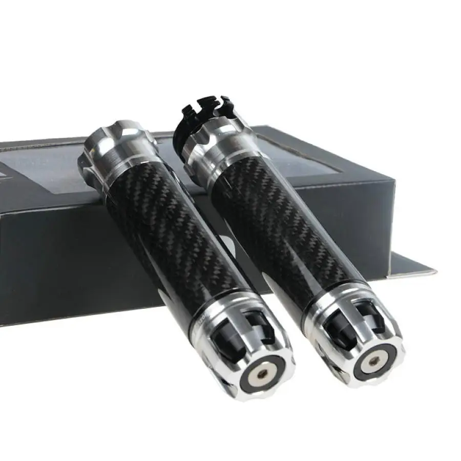 Buy CNC Carbon fiber motorcycle handlebar grip