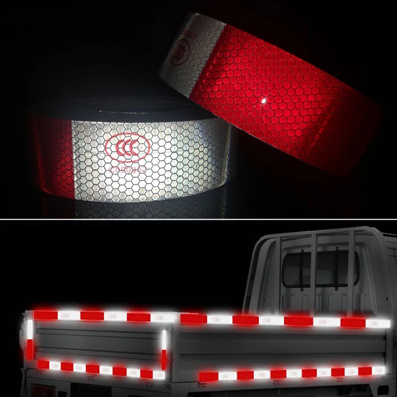 5cmx10m Car Reflective Material Tape Sticker Automobile Motorcycles Safety Warning Tape Reflective Film Car Stickers