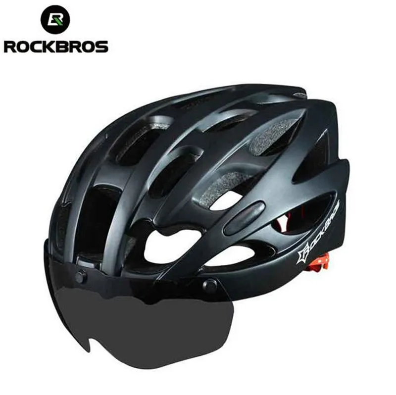 

ROCKBROS Cycling EPS Helmet With Lenses MTB Riding Helmet 28 air vents Bicycle Bike Equipment Helmet Casco Ciclismo
