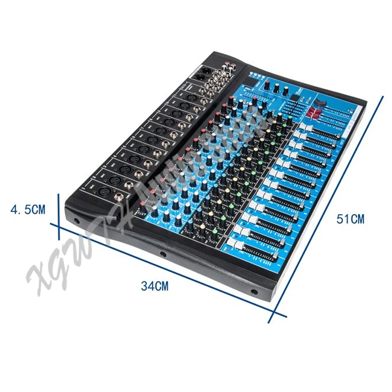 12 Channel Bluetooth DJ Mixer 16 DSP Digital