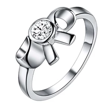 bling zircon bowknot Silver plated Ring Fashion Jewerly Ring Women&Men , /KKSGHLKM YYCUEOIT