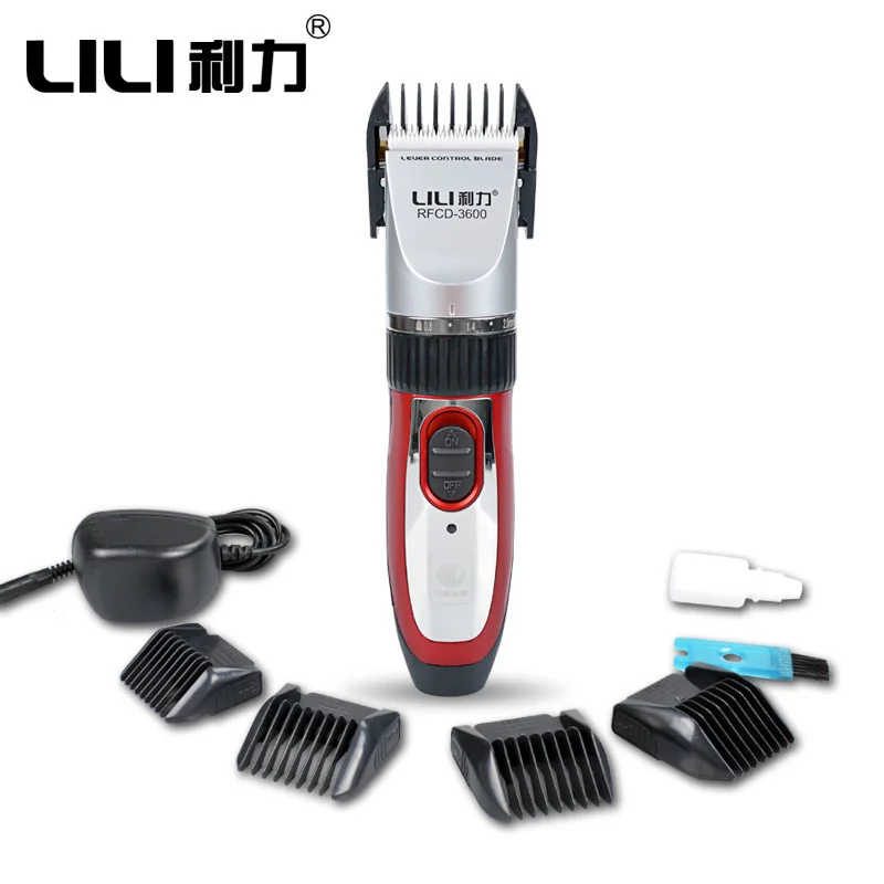 LILI Rechargeable Electric Haircut Machine For Man Professional Beard Hair Clipper Cordless Electric Hair Trimmer RFCD-3600
