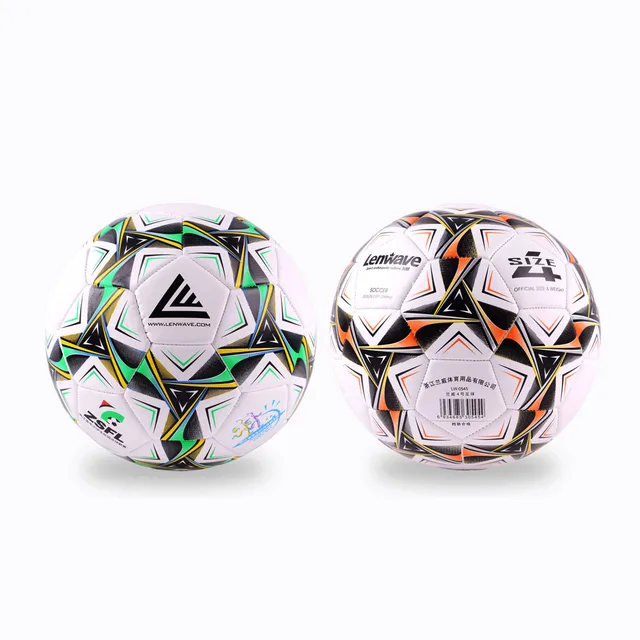2 balls two color pvc soccer balls size 4 primary and middle school soccer ball size 4