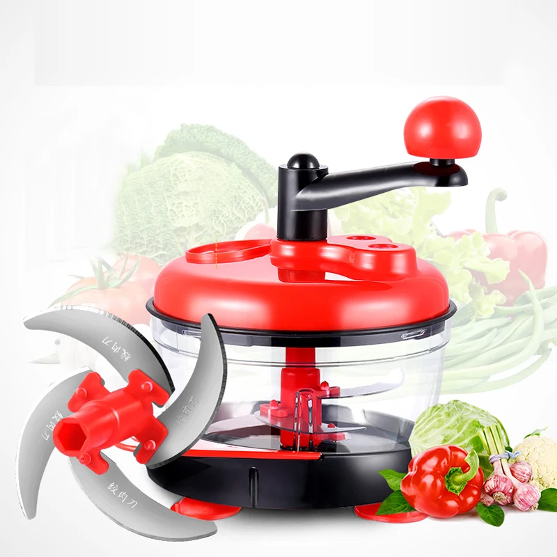 Ручная мясорубка измельчитель еды разделение сломанных овощей яиц смешивание