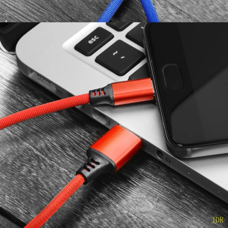 WholeIt is suitable for type c mobile phone type-c quick charging wire nylon fabric woven USB data cable super 5A | Мобильные