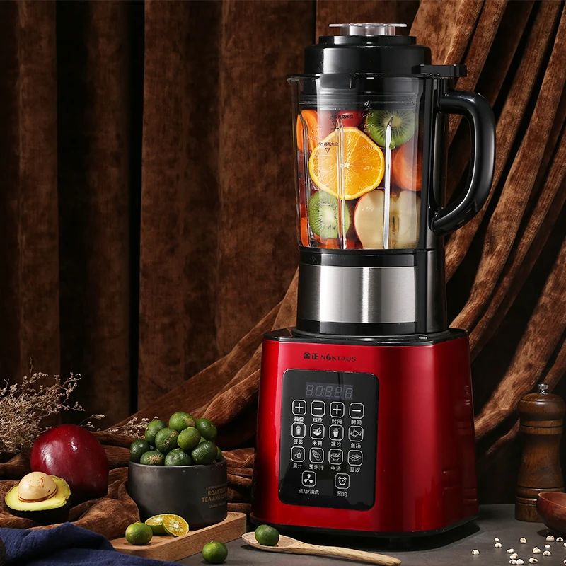 Automatic Blender Electric Household Smoothie Juice Maker Machine Heat Food Processor Multifunction Kitchen Mixer Appliance 818A