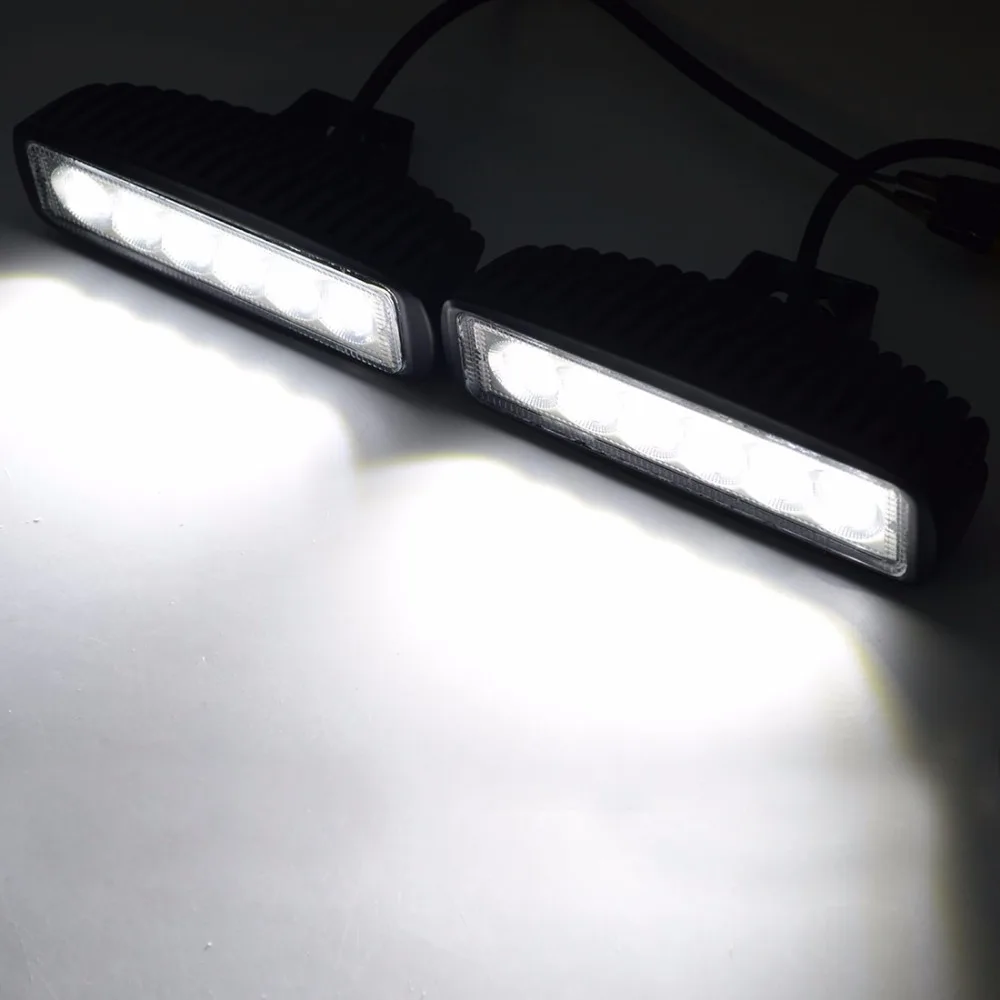 4 шт. Safego 18 Вт led drl дневные ходовые огни свет работы для автомобиля мотоцикл вождения Offroad Лодка автомобиль тягач 4x4 внедорожник ATV