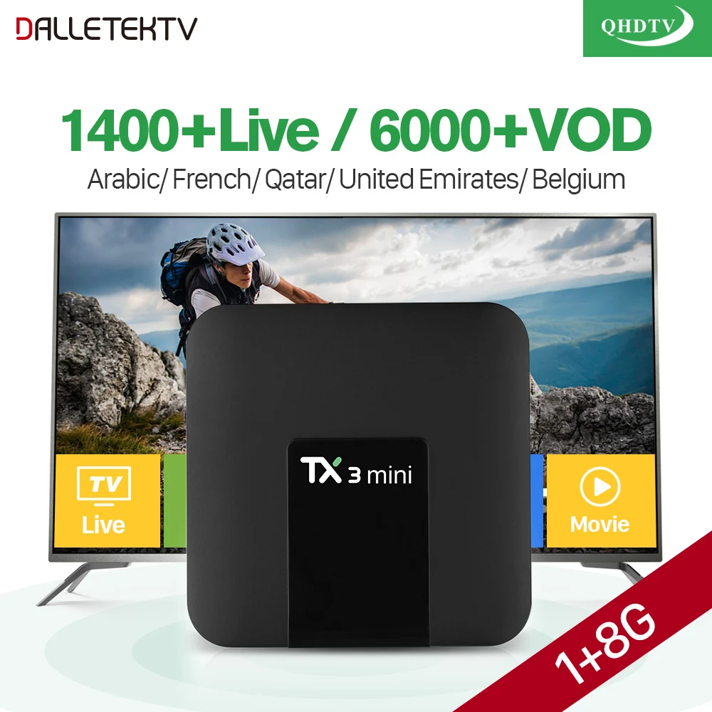 Goede Arabisch Frankrijk IPTV Abonnement TX3 Mini S905W 4 k Android Box IPTV Belgi euml; Nederland Algerije Libanon Tunesi euml; IPTV Code