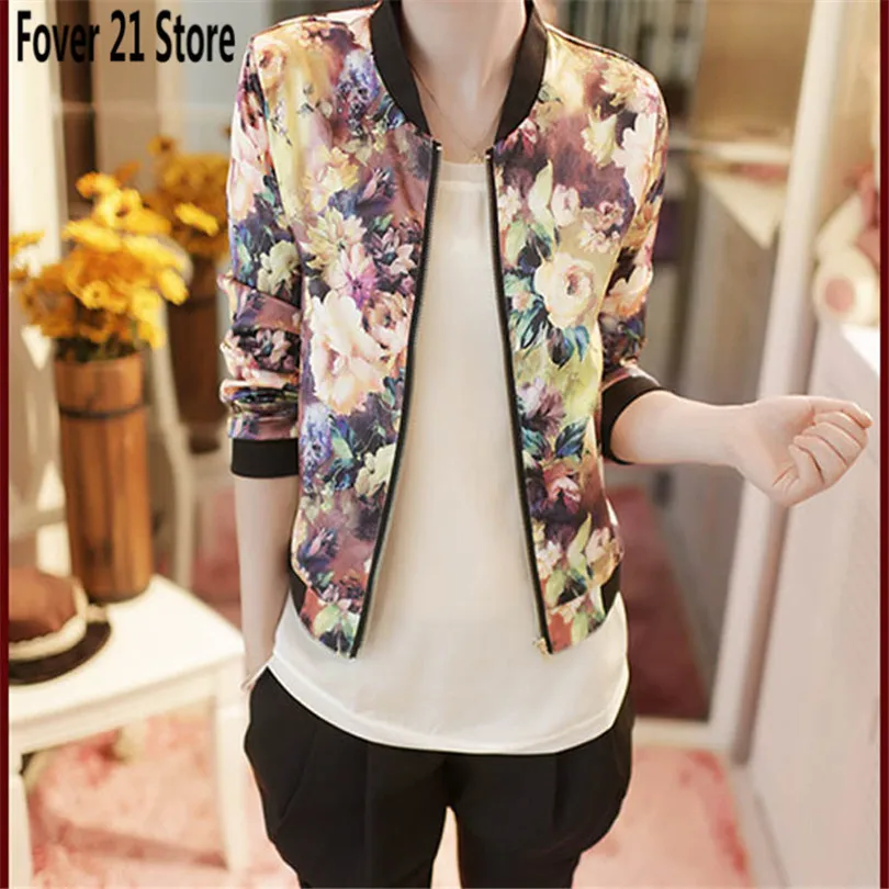 New Women Spring Jackets Short Tops 2016 Long Sleeve