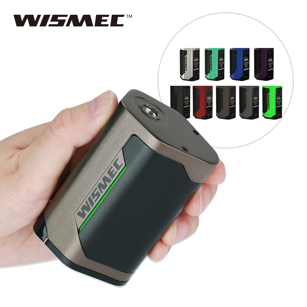 

Original WISMEC Reuleaux RX GEN3 300W TC Box MOD 300W Max Output & Dual Circuit Protection No18650 Battery Vape Box VS Drag Mod