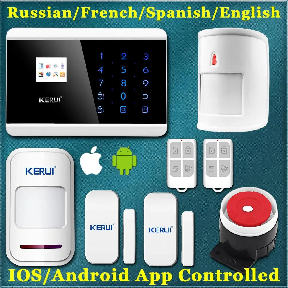 KERUI GSM PSTN Home Security Burglar Voice Alarm system Spanish/France