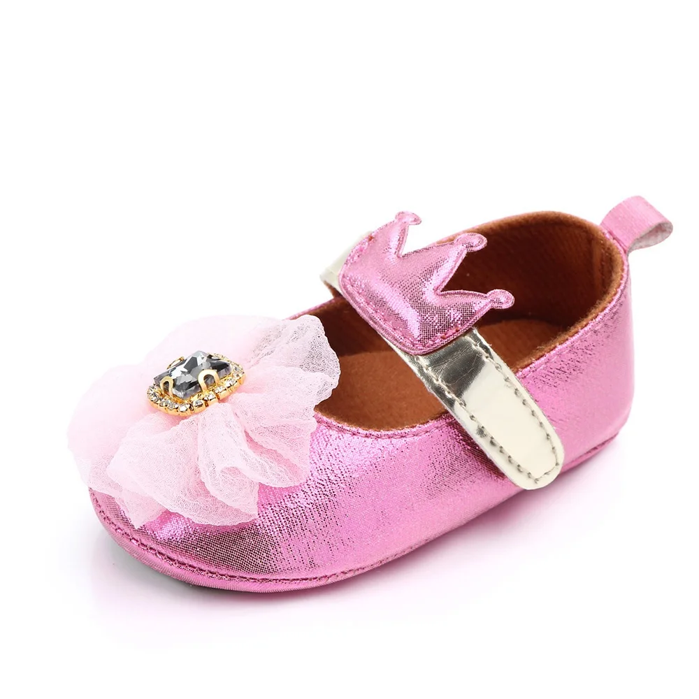 Весенне-осенняя новая силиконовая Мягкая Обувь для малышей, малышей, маленьких принцесс 0-1 - Color: Pink