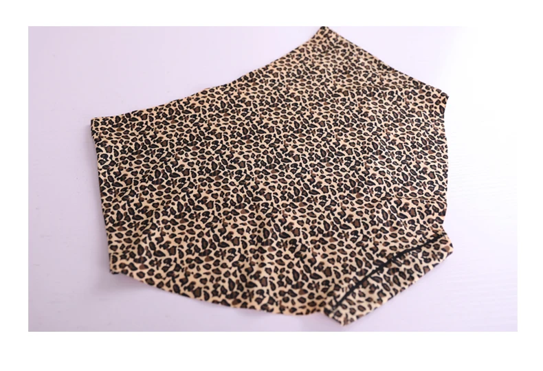 Queenral Plus Size M L XL XXL XXXL Panties Seamless Briefs Underwear Women Lingerie Sexy High Waist Cotton Leopard Intimates99
