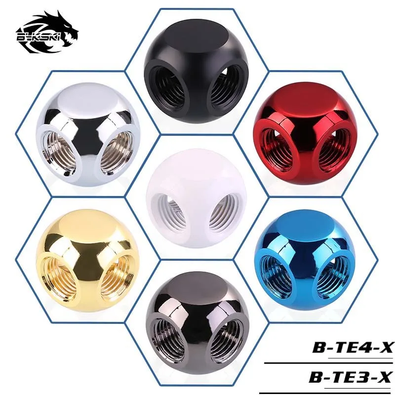 

Bykski water cooler 3Way/4Way Cubic Adapter G1/4 Multiple Color 3F/4F T-Splitter/X-Splitter heatsink gadget