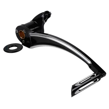

Motorcycle Black Brake Arm Lever & Peg Pedal For Harley Touring Electra Street Road Glide 08-13