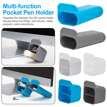 

Multi Functional Desktop Display Pocket Pen Holder Desk Stationery Pen Receipt Box
