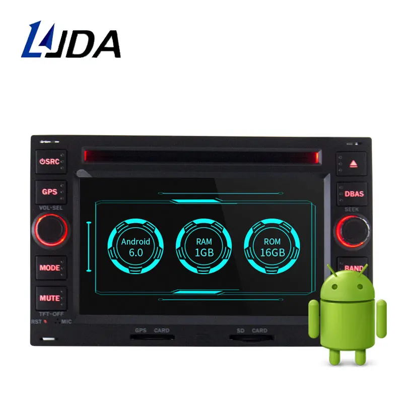 

LJDA 2 Din Android 10.0 Car DVD Player For Volkswagen PASSAT B5 MK5 GOLF POLO TRANSPORTER 1080P Radio GPS Navigation WIFI Stereo