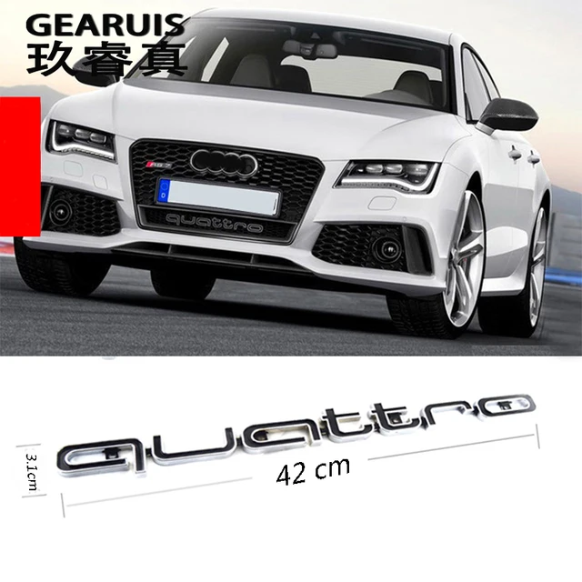 Quattro Mounting Emblem Logo Badge Mark Car Front Bumper Grills Grille