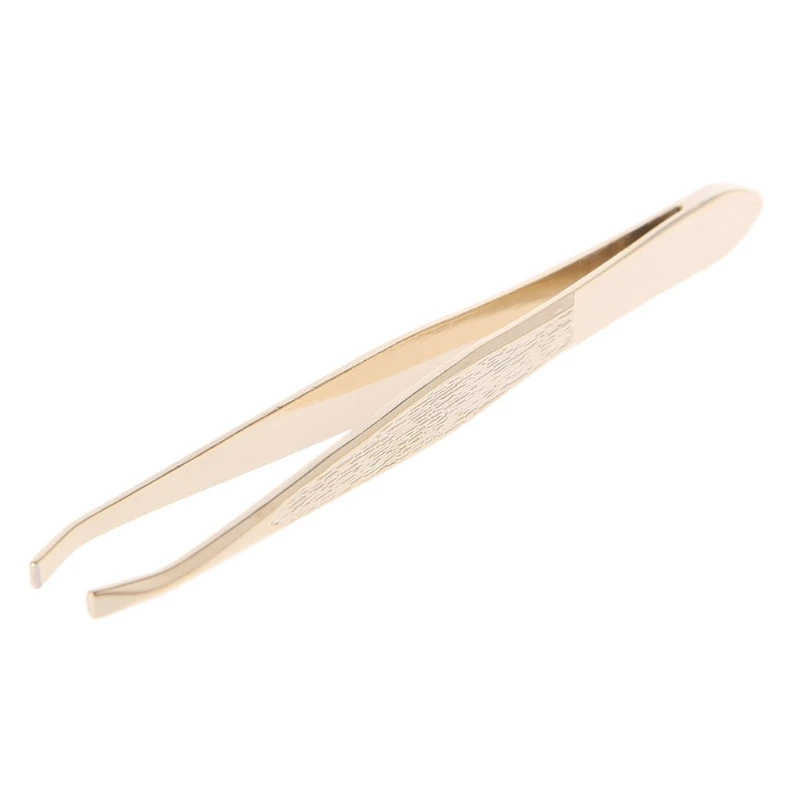 

Pro Beauty Eyebrow Facial Hair Removal Pluking Removing Tweezers Flat Tip Tool