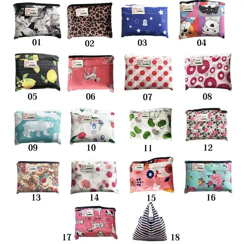 

Portable Folding Collapsible Bag Foldable Storage Bag Reusable Grocery Totes Eco-friendly Storage Bag Oxford Cloth Handheld