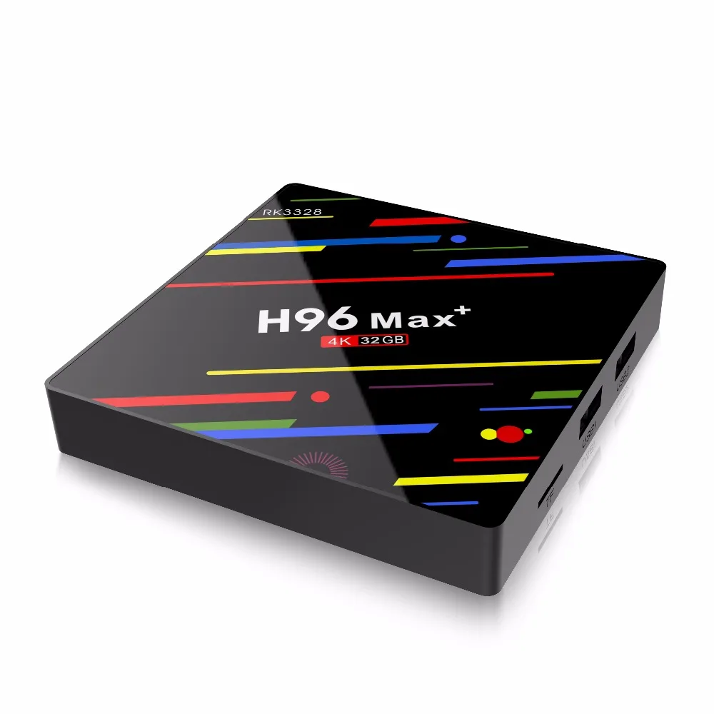 H96 Max+ ТВ-приставка Android 8,1 RK3328 Четырехъядерный 4K двойной wifi hd1080p 4 Гб rom 32 Гб ram+ iptv youtube googleplay android tv box