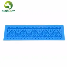 NPC Gumpaste Силиконовые Плесень Сахар Кружева Коврик Помадка Торт Кружева Коврик Для Украшения Торта Выпечки Инструменты Границы Декоративные Мат Лоток