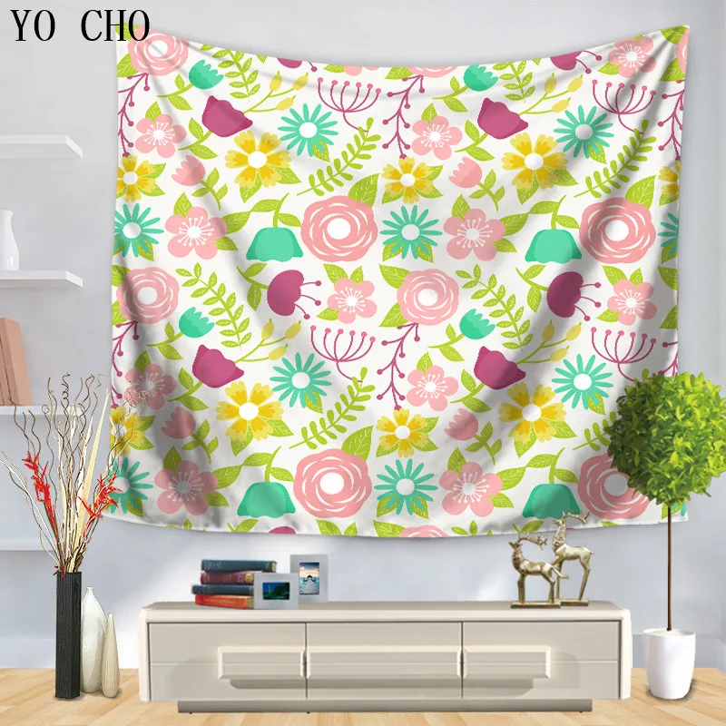 YO CHO Warm Color Wildflower Daisy Tapestry Polyester Fabiac Wall Hanging Home Decor Yoga Mat Table Cloth Bedspread Carpet In From YO CHO Warm Color Wildflower Daisy Tapestry Polyester Fabiac Wall Hanging Home Decor Yoga Mat Table Cloth Bedspread Carpet In From