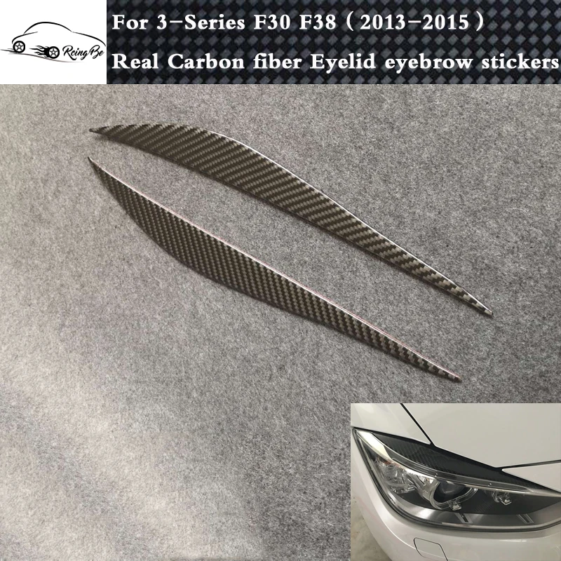 

Real Carbon fiber Eyelid eyebrow Stickers For BMW 3 Series F30
