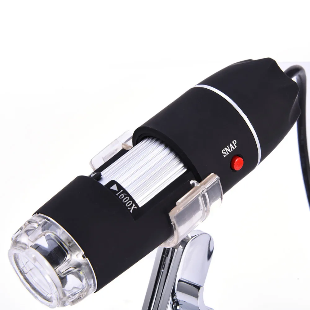 1600X 8 LEDS USB Digital Microscope Electronic Electron Endoscope Glasses Magnifier Magnifying Glas