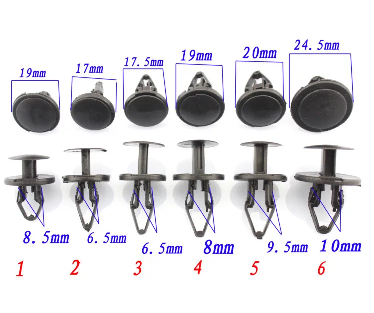 

12PCS For Car net bumper fender trunk buckle clip for Chevrolet Cruze Sail Buick Regal Plastic Fasteners Rivet Set