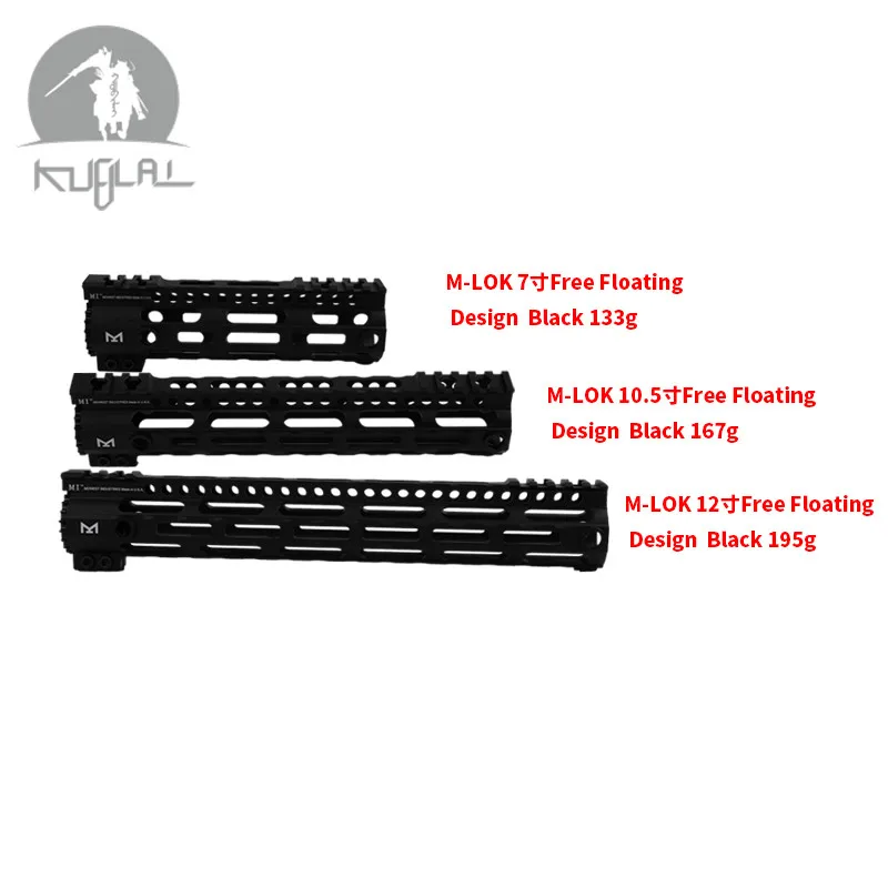 AR-15 M4 جدا خفيفة الوزن الشحن تعويم مي Handguard الادسنس التكتيكي Picatinny السكك الحديدية قاعدة Forend نطاق جبل M-LOK 7 ''9 ''12''