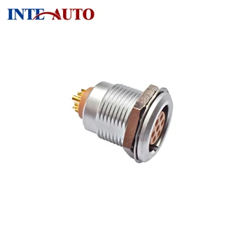 

B series 8 pins metal push pull self-locking female M12 connector, receptacle socket, ZEGG.1B.308