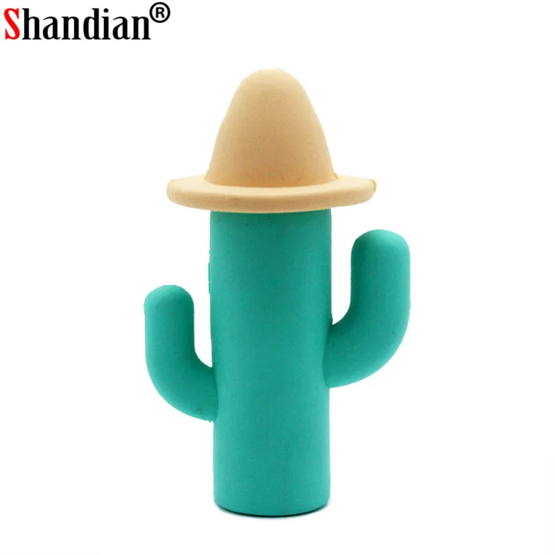 Cartoon cactus usb flash drive pendrive 4GB 8GB 16GB 32GB pendriver USB 2.0 memory stick thumb drive cute gift free shipping