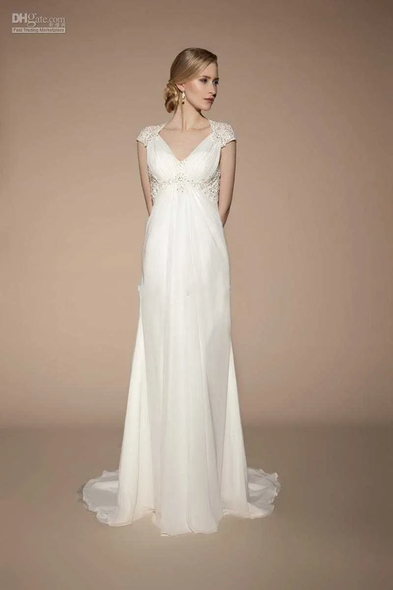 High Quality Ivory Wedding Dresses 2017 Best Sales Chiffon