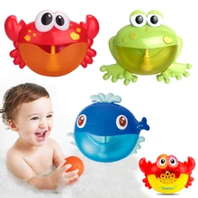 New Arrival Animal Bubble Machine Foam Frog Crab Whale Baby Bath Toys Bathroom Bubble Maker Gift For Kids Children Xmas Birthday New Arrival Animal Bubble Machine Foam Frog Crab Whale Baby Bath Toys Bathroom Bubble Maker Gift For Kids Children Xmas Birthday