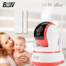 Security Alarm System Security Camera Wifi IP 720P HD Camera + Door Sensor P2P Surveillance Camera Kit CCTV Baby Monitor BW13P