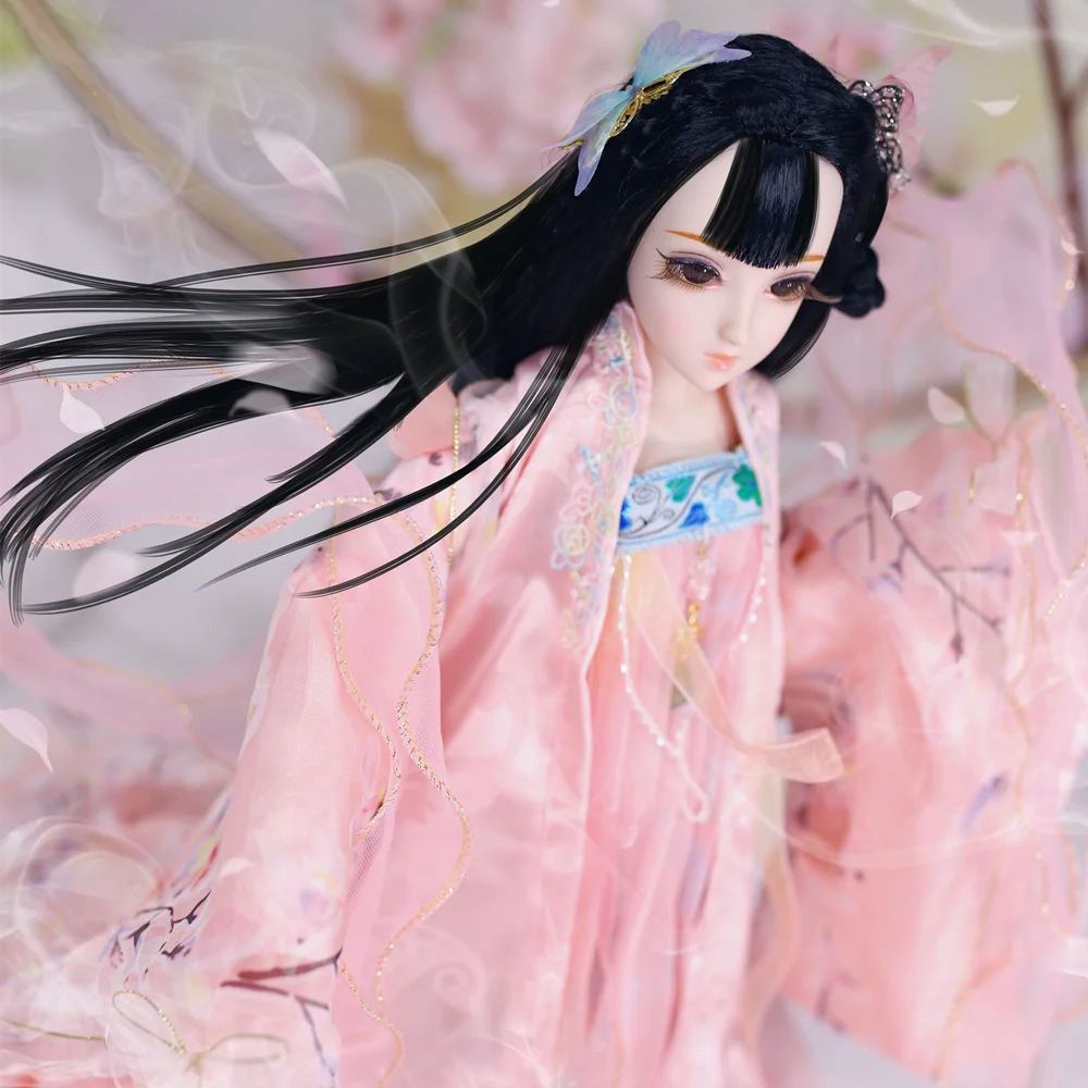 Дневник Queen 1/4 BJD суставы тела абрикосовый цветок с макияжем включая одежду обувь