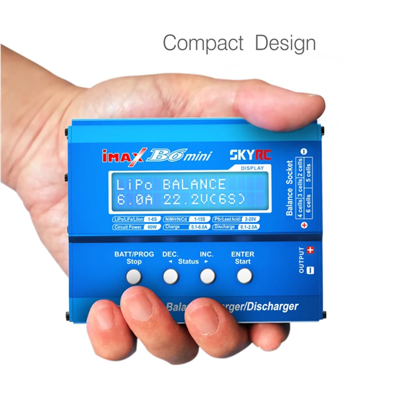 

SKYRC IMAX B6 mini 60W Balance Charger Discharger for RC Helicopter nimh nicd Aircraft Intelligent Battery Charger