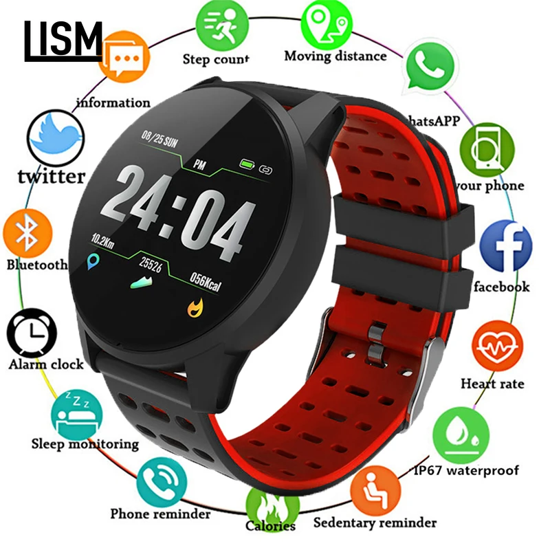 

Fashion Smart Watch Sport Watch Fitness Tracker IP67 Waterproof Smartwatch Running Cycling Mountaineering For IOS Android Watch