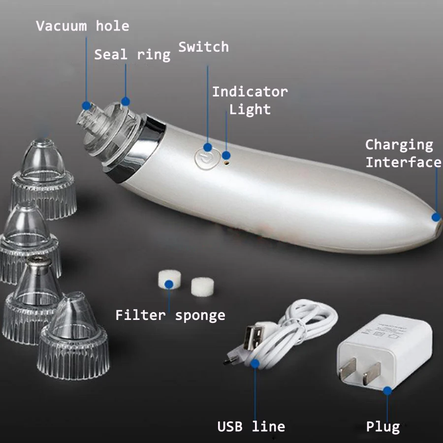 Blackhead Vacuum Electric Pore Cleaner Acne Blackhead Remover Pore