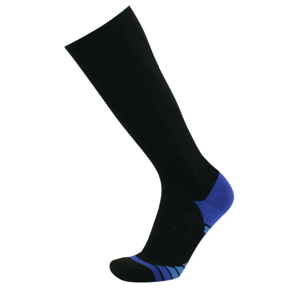 One Pair Compression Socks for Running Blood Circulation Shin Splints Flight Travel Muscle Recovery(20-30mmHg) for Men & Women