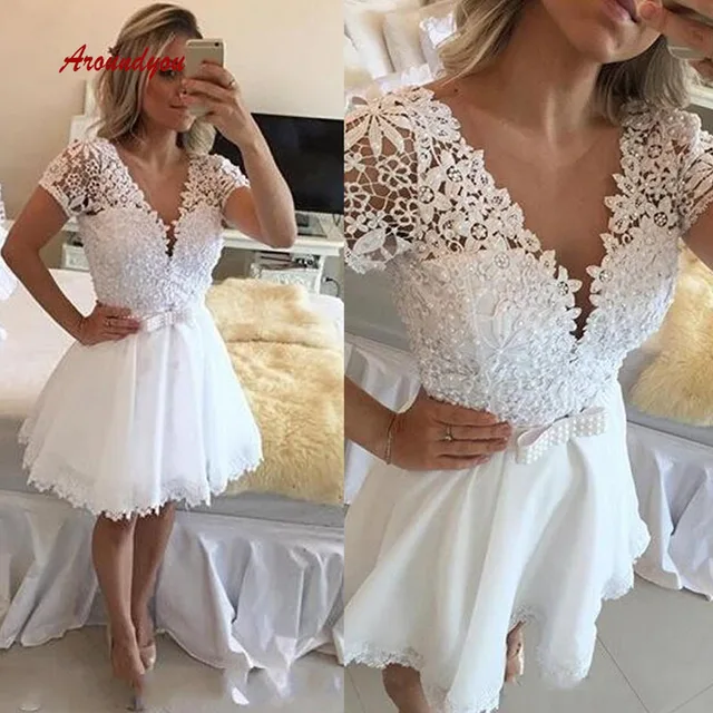 semi formal white dresses plus size