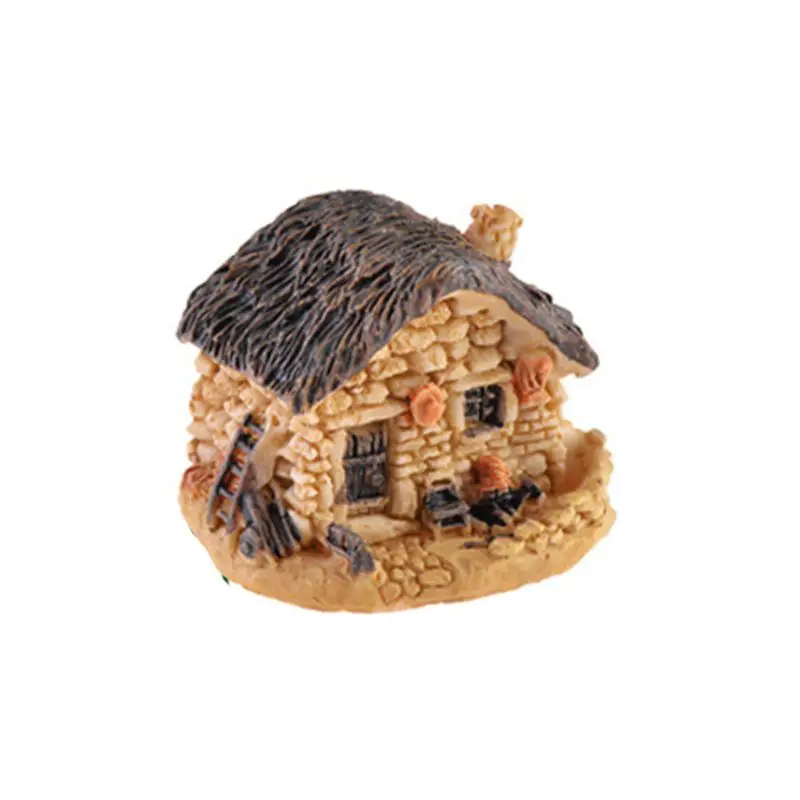 

2019 Mini Small House Cottages DIY Craft Micro Landscape Decoration Accessories Figure Moss Terrarium Fairy Garden Ornament