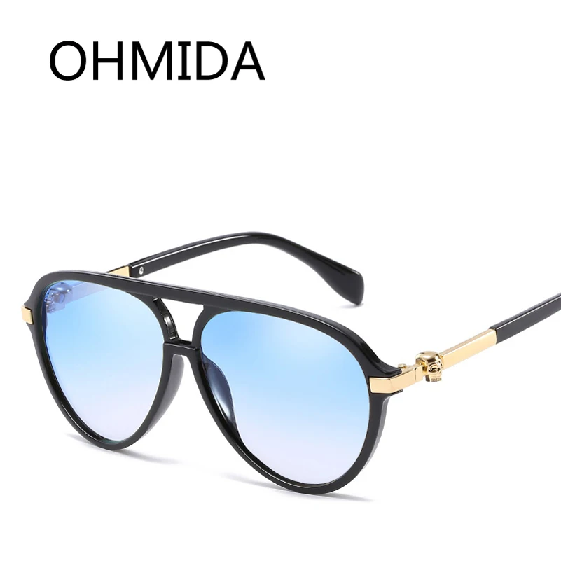 OHMIDA Модные Винтажные дизайнерские солнцезащитные очки с черепом женские